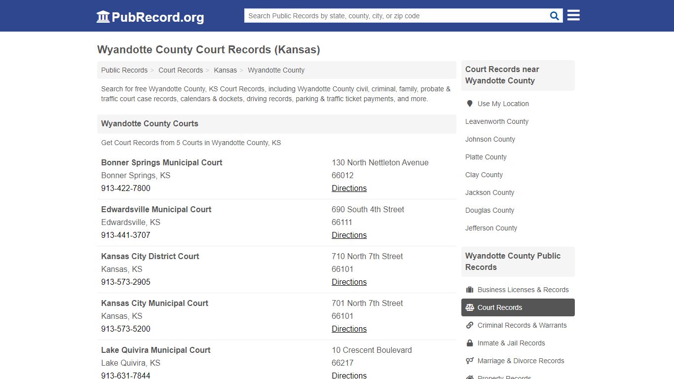 Free Wyandotte County Court Records (Kansas Court Records)